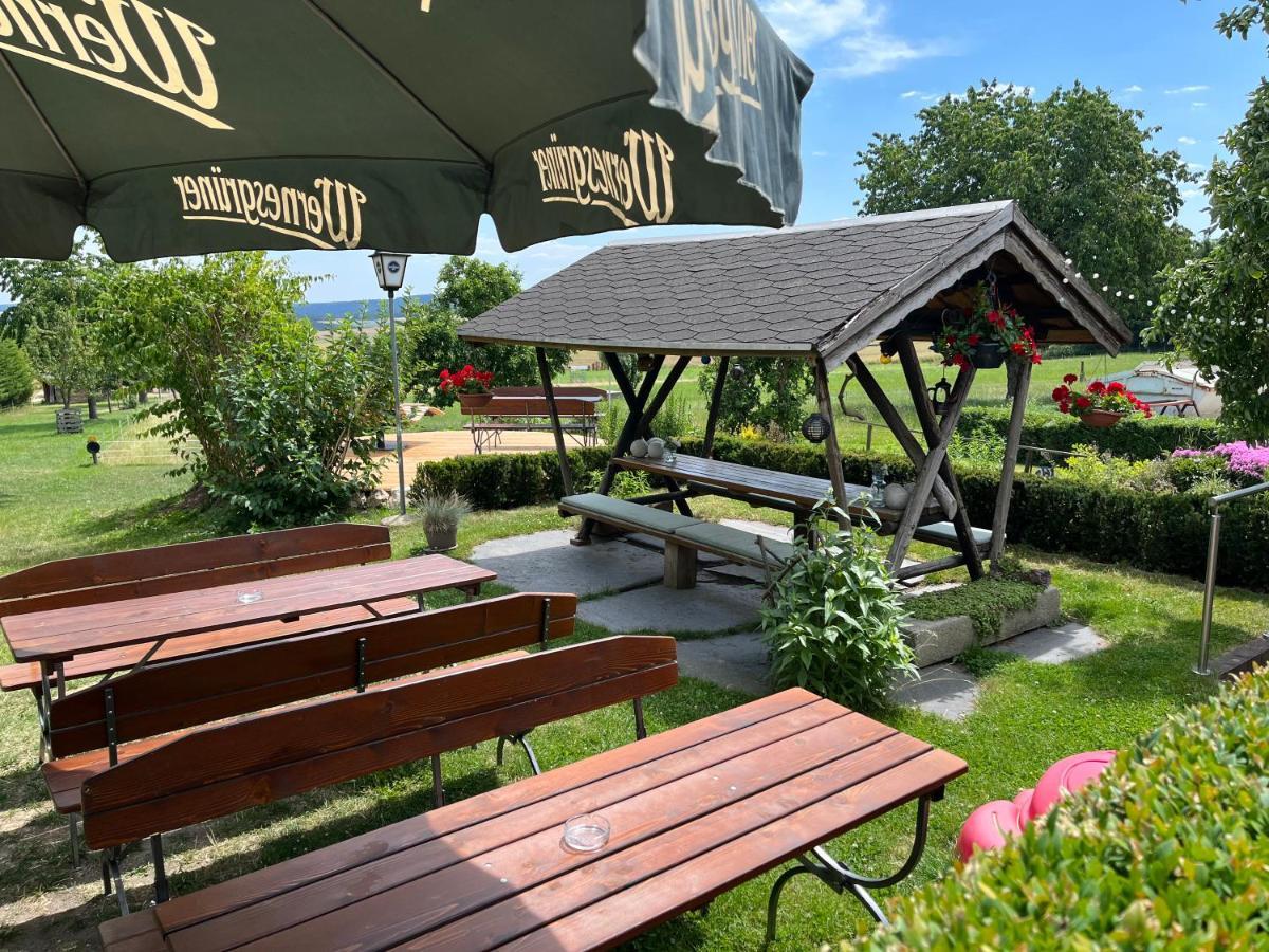 Gasthof Drei Schwanen Langenwetzendorf Exteriör bild